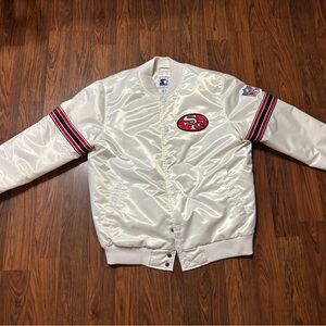 San Francisco 49ers White starter jacket